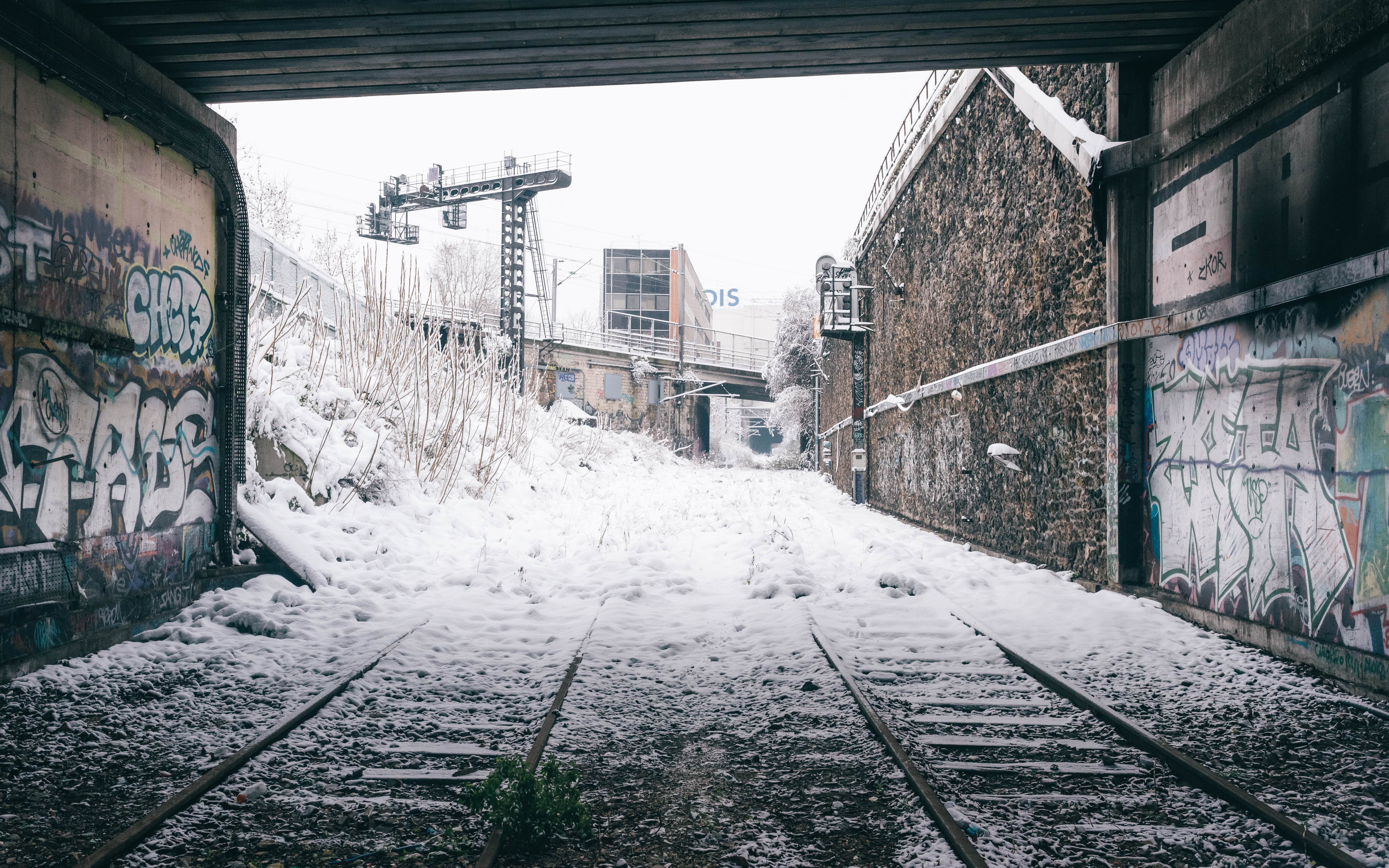 Beautiful Railway In The Snow ! Par Pierre Blanche-Traverse%CC%81e9