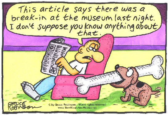 funny lol cartoons Funny-dog-cartoon-museum-break-in