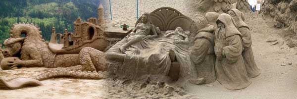 Skulpture napravljene od pjeska  Sand