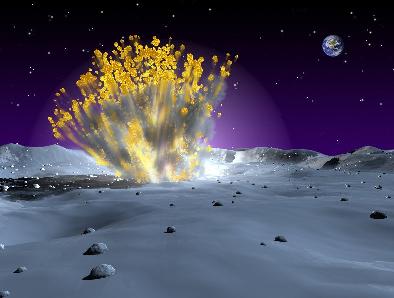 La NASA: tremblements de Lune Impact_lune