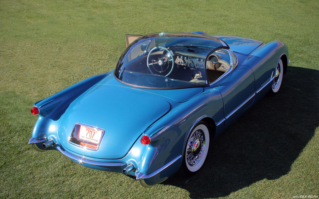 C1 '54 Bubble Top 1954ChevroletCorvetteBubbleTop-blue-rvrT