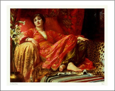 L'orientalisme Frank-bernard-dicksee-leila-1892-n-382420-0