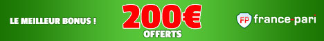 100€ de Bonus sur FRANCE-PARI TURF 27132