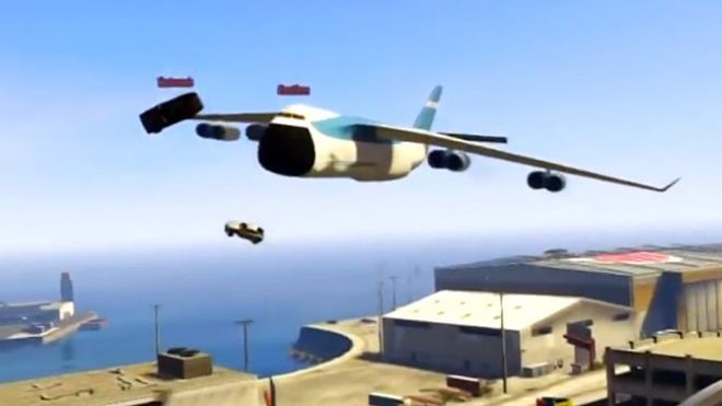 GTA 5 : il réussit à entrer en voiture dans un avion de transport en plein vol 176913_med