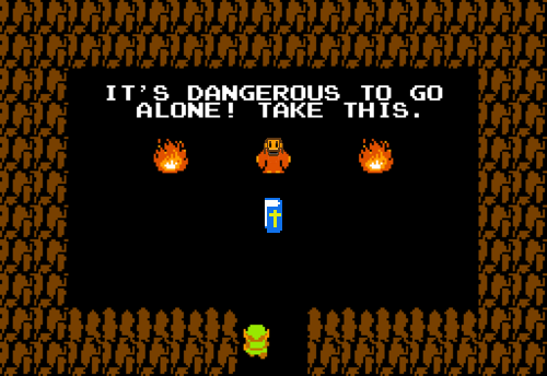 Soluções para acabar com a crise da Nintendo Dangerous_to_go_alone