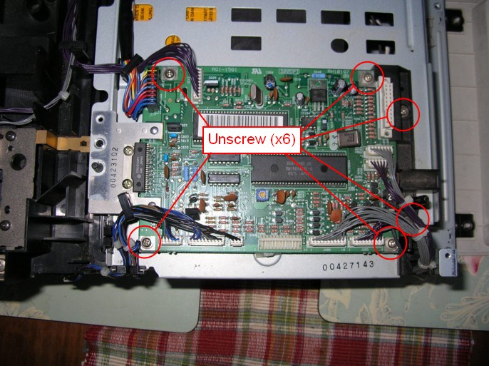 Disassembly of the HP LaserJet IIP printer Dscn4135a