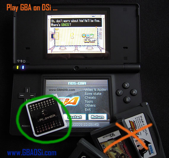 Rodar jogos de GBA no DSi XL GBA-on-DSi