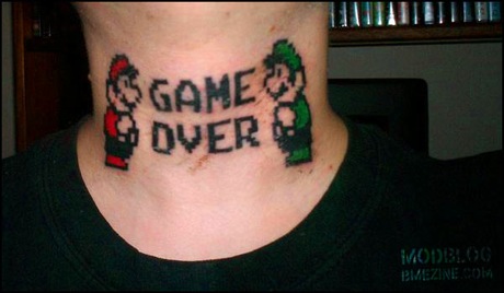 Tatuajes! Mario-neck-tattoo