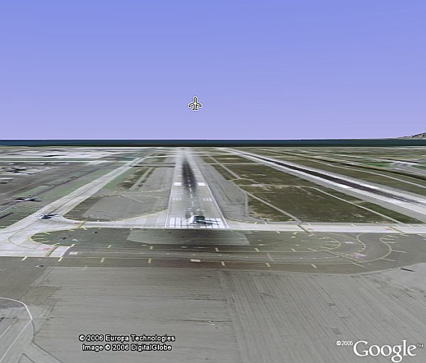 برنامج Google Earth Flightsim