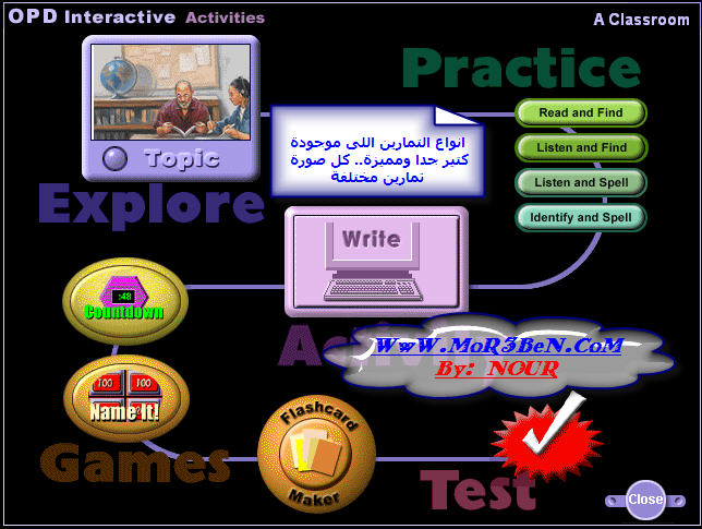 Oxford Picture Dictionary Interactive اتقن اللغة مع التعليم خطوة بخطوة صوت وصورة وتمارين 10453_geek4arab.com