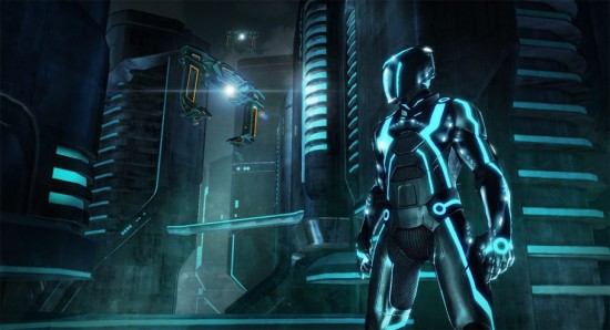 العبة الحديتة الماخوذة من فيلم الخيال العلمي لعبة   PS3  Tron Evolution Tron-evolution-550x298