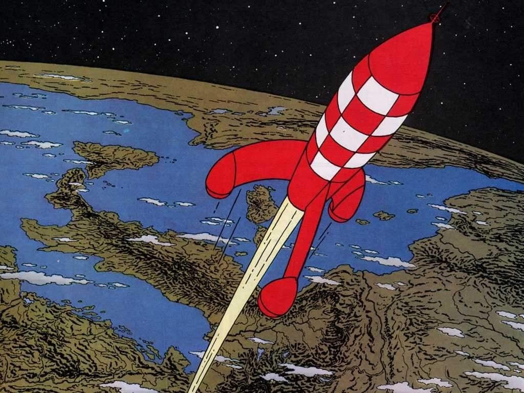 [SpaceX] Avenir, perspectives et opinions (1/4) - Page 18 Tintin-fusee-lune