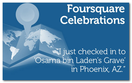 Impatto Web: La morte di Bin Laden supera quella di MJ Bin-Laden-Foursquare