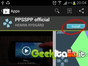 PPSSPP: un Emulatore della PSP per Android (con guida) Install