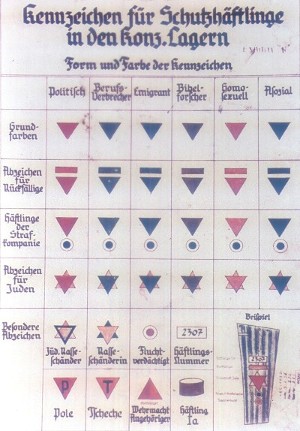 Die Kennzeichnung der Verfolgten in den Konzentrationslagern  Kennzeichen