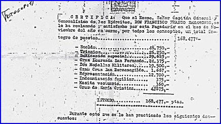 La gran manipulación de El País y Cuatro, sobre la nómina de Franco. Francisco_franco01a