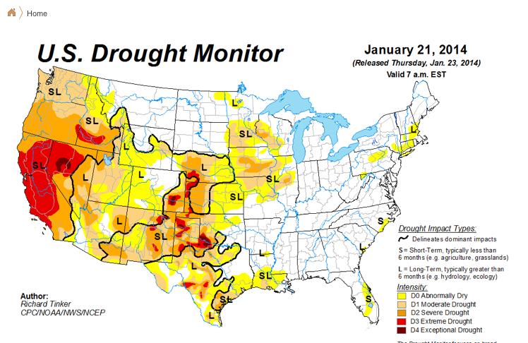 Engineered Drought Catastrophe, Target California Map-2