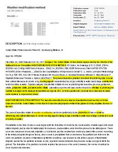 CHEMTRAILS -  CHEMTRAILS-HAARP ¿ QUÉ PODEMOS HACER?ya que no es posible que existan violaciones de espacio aéreo tan descaradas Marcha Mundial contra las Fumigaciones / Chemtrails / Geoingeniería (25-8-2013)-(2014) Y EL NUEVO HAARP - Página 3 Patent-3613992thumb