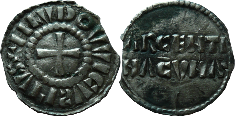 41. Denier de Strasbourg, à la légende HLVDOVVICVS PIVS / ARGENTI-NACVNAS, de Louis IV l'Enfant (899-911)   LouisIV8