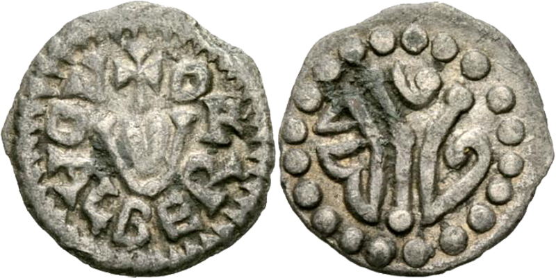 20. Denier d'Adalbert (ou Adelbert) duc d'Alsace (683-723) 5DenierAdalbert1