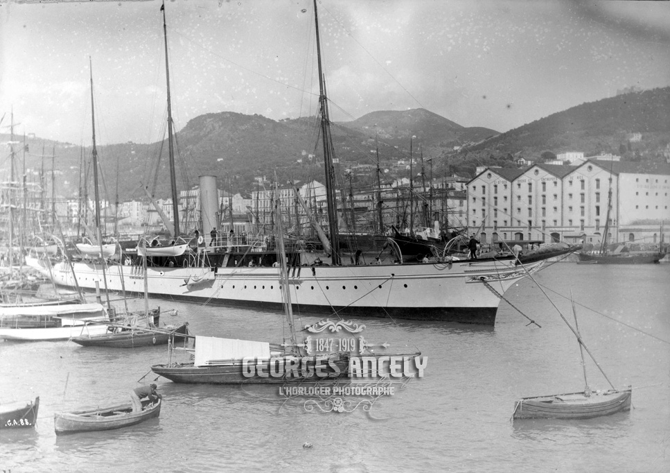 Identification d'un yacht dans le port de Nice en 1888 ANCELY_1888_0872_0879