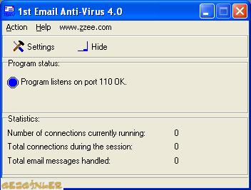 1st email anti-virs 4.0 e mail lerdeki virsleri temizleyen sper bir program..Tantm amal gelen 930