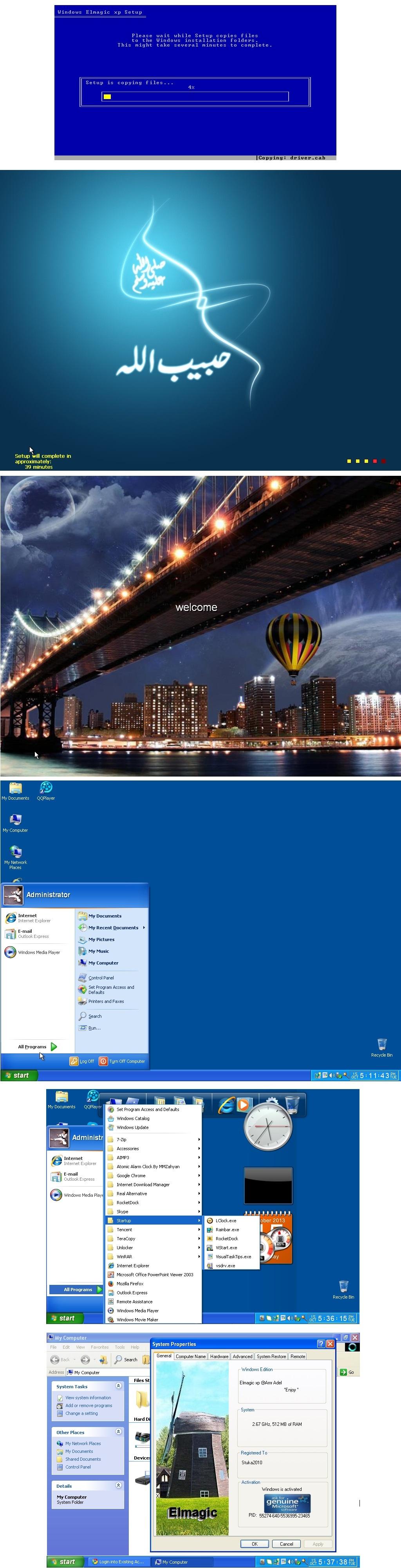 Windows XP SP3 Elmagic 2013 + Sata Driver + MUI Español Imagen01