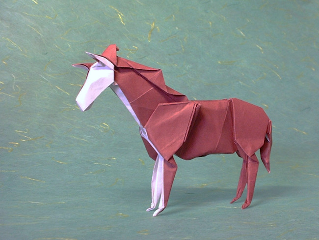 Nghệ thuật gấp giấy Origami (có hướng dẫn gấp)  P_Horse_Noboru