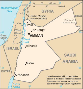 Jordan Map Map