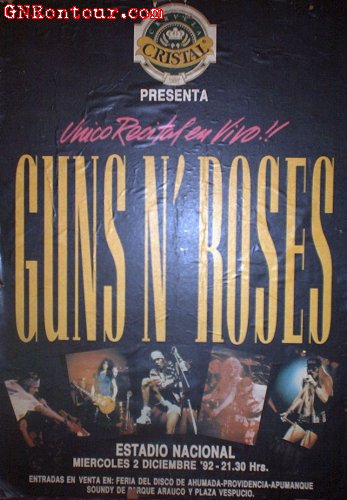 Guns n roses  chile 1992  19921202poster