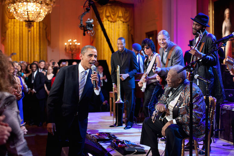 Sweetest Moments From the Obama Years In Photos (2009-2017) Barack_Obama_B-B-King-2012-White-House-Photo