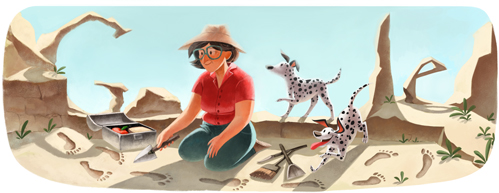 Google يحتفل بـالذكرى الـ 100 لميلاد عالمة الآثارMary Leakey ماري ليكي Mary_leakeys_100th_birthday-1026006-hp