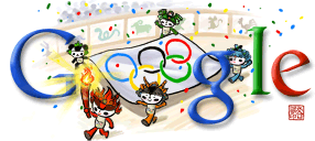 google تغير شعارها تضامنا مع الاولمبياد Olympics08_opening