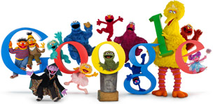 Google fte les 40 ans de Rue Ssame, une srie ducative Sesame_street_ensemble-hp