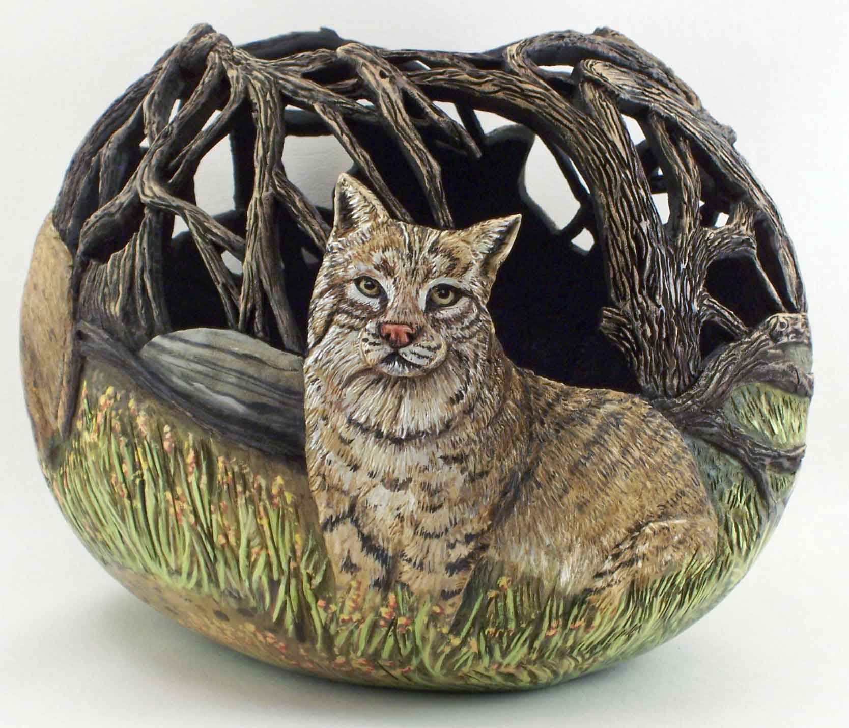 >>>>> Figuras en papel mache .... Bobcat1-WEB