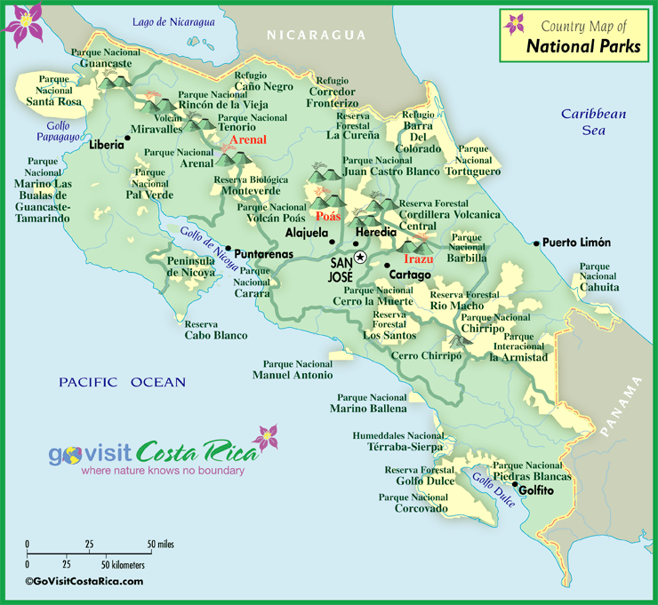 Lugares Seguros en Centroamérica o Cercanos . - Página 3 Full_Costa-Rica-Parks-Map