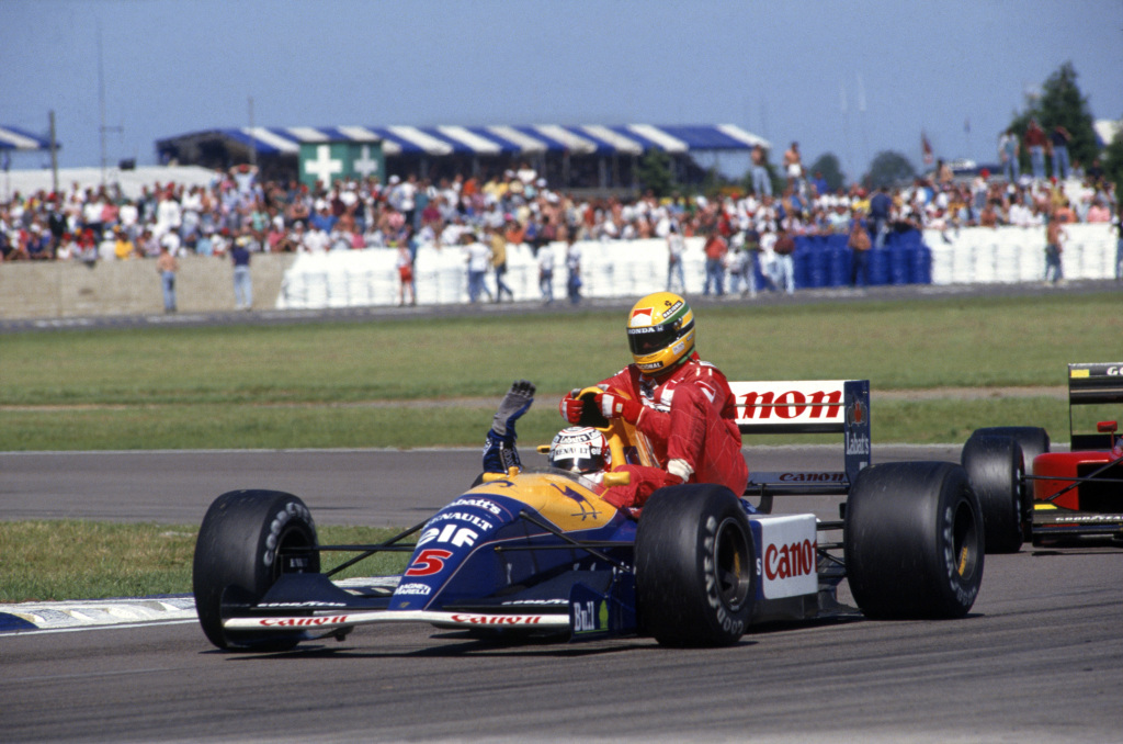 Crtice iz ivota vozaa Formule 1  1991-Silverstone-Mansell-vozi-Sennu