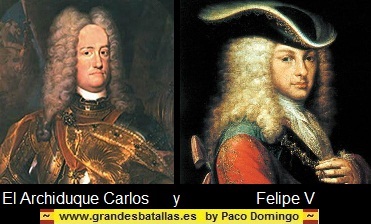 La Cataluña borbónica y la Castilla austracista (Guerra de Sucesión de 1701 a 1714) DIADA%20%20ARCHIDUQUE%20CARLOS%20Y%20FELIPE%20V