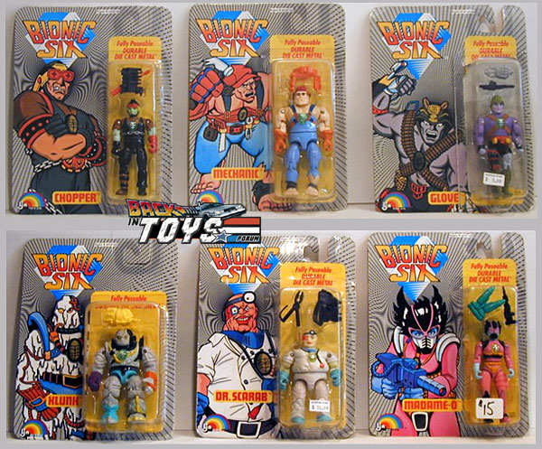 BIONIC SIX / Les Bioniques (Ljn) 1986 Backin160