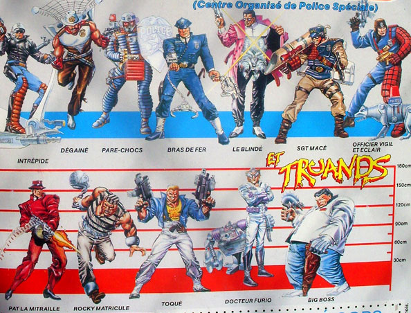 C.O.P.S. 'N CROOKS / Cops et truands  (Hasbro)  1988/1989 Backin592