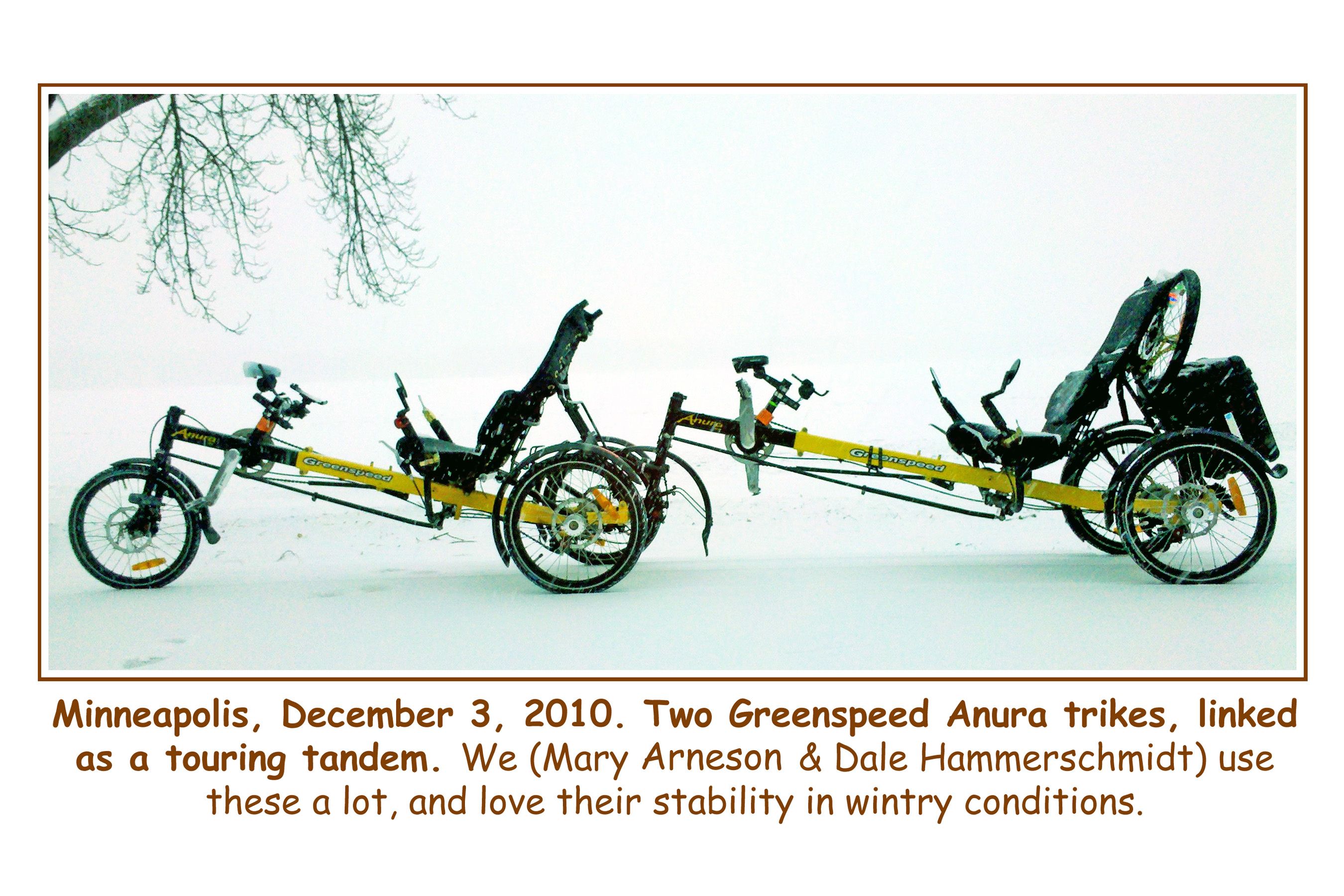 tandem - Tandem Trike Anurae.in.snow