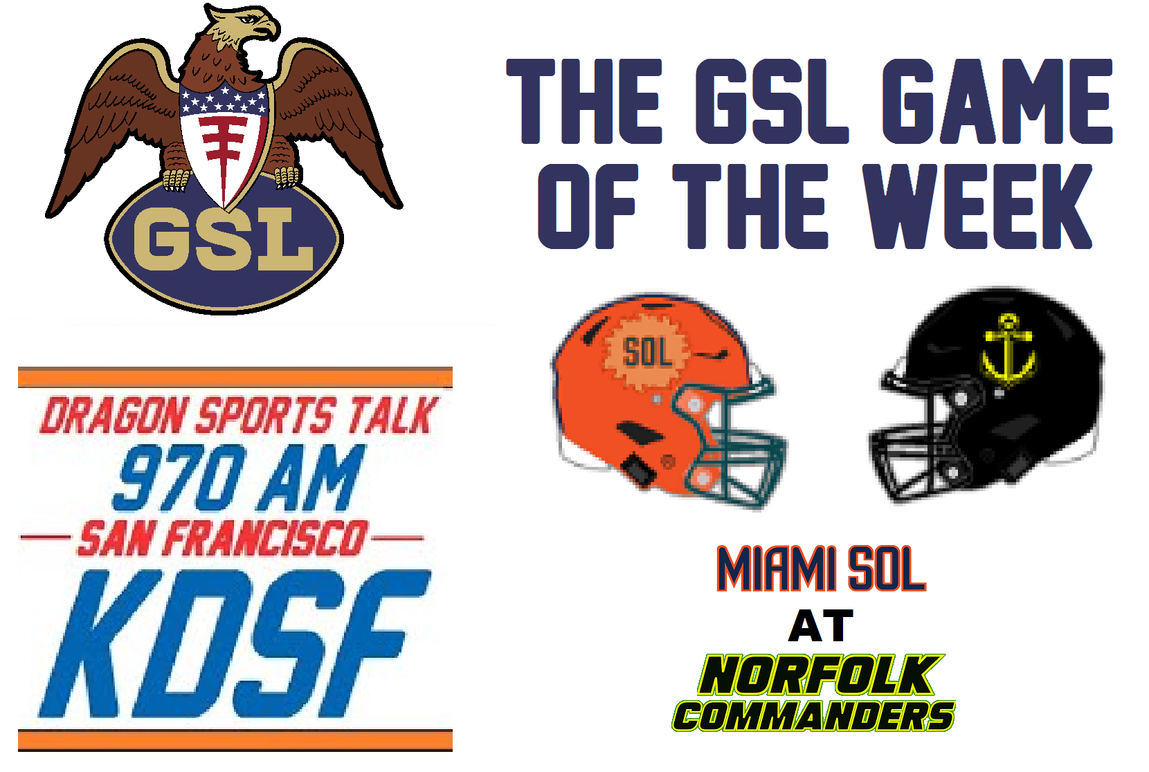 GSL GOTW Week 3 - Miami (0-2) at Norfolk (1-1) GSL_GOTW_Week3_v3