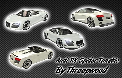 مجموعة كبيرة من سيارات gta san andreas + 'طريقة تركيبها AudiR8Spider