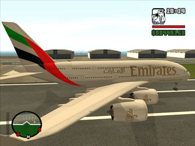 طائرات لبعض الدولة العربية لي gta san Emirates_Airlines