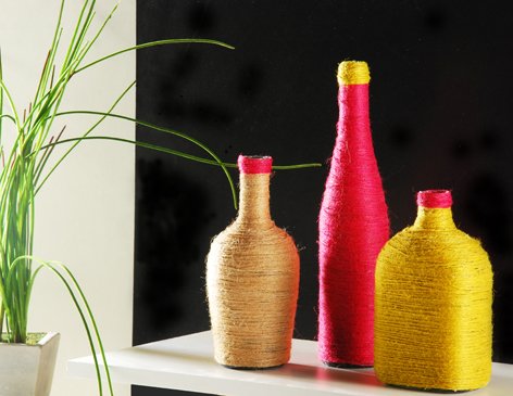 Manualidades para la casa Manualidades-para-el-hogar-botellas-decoradas