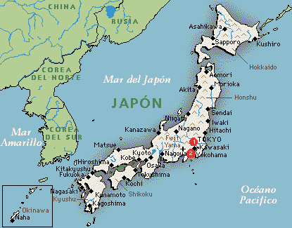 Pasión por Japón. Mapa