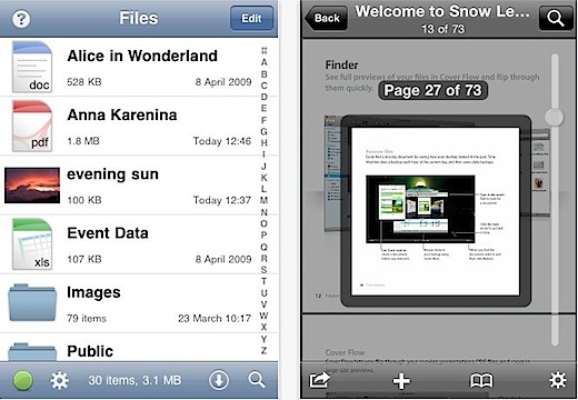 Transferir e Visualizar Documentos do Word, Excel e PDF no iPhone e iPad Files-Pro-_-Document-Reader-for-iPhone-iPod-touch-and-iPad