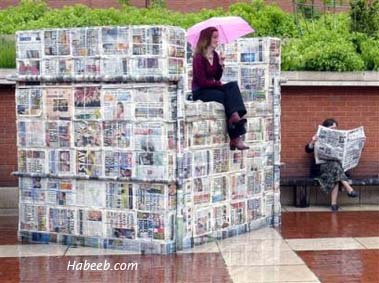  إضـحـك مـعـنـا Funny.newspaper.chair