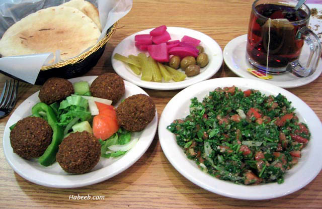 صور اكلات شهية ونصائح كثيرة في الطعام  Lebanese.food.tabbouli.falafel