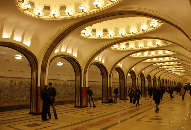 La belleza de las estaciones del Metro de Moscú Metro-moscu